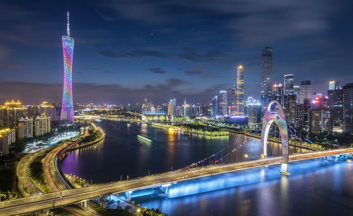 Ночные огни Гуанчжоу